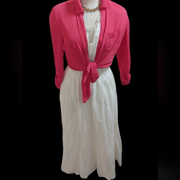 🤍Micheal Stars for Anthropologie Boho Chic Flutter Sleeved Maxi Dress - Picture 13 of 16